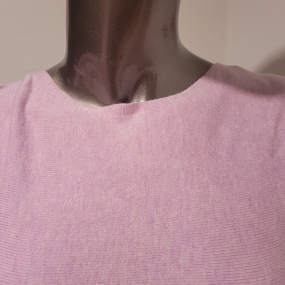 Vince Camuto Pink Cotton Blend Sweater with Bell Sleeves Sz Medium - Picture 4 of 11
